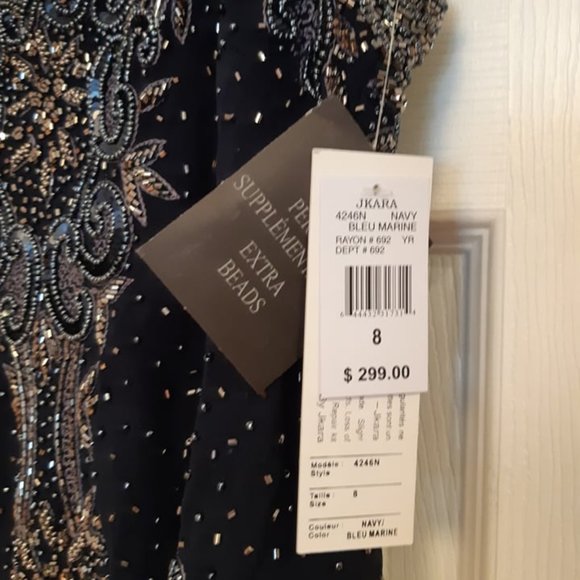 Mother of the Bride / Formal Navy JKara Dress - new with tags - Picture 2 of 5